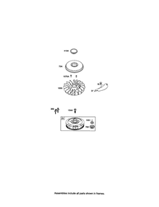 Flywheel/Fan Diagram and Parts List for 331800-0036-E1  Briggs and Stratton Engine